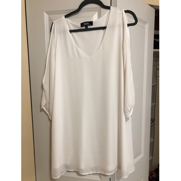 Lulu’s ivory shift dress - Picture 2 of 3